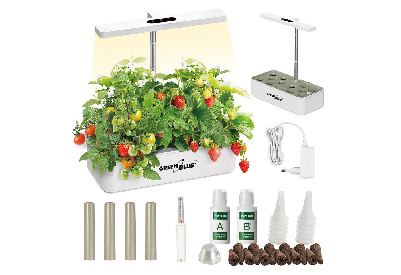 GreenBlue Wasserhyazinthentopf GB133 SMART Blumentopf für 12 Pflanzen 4L LEDs, Intelligentes Indoor-Pflanzenaufzuchtsystem Bild 2