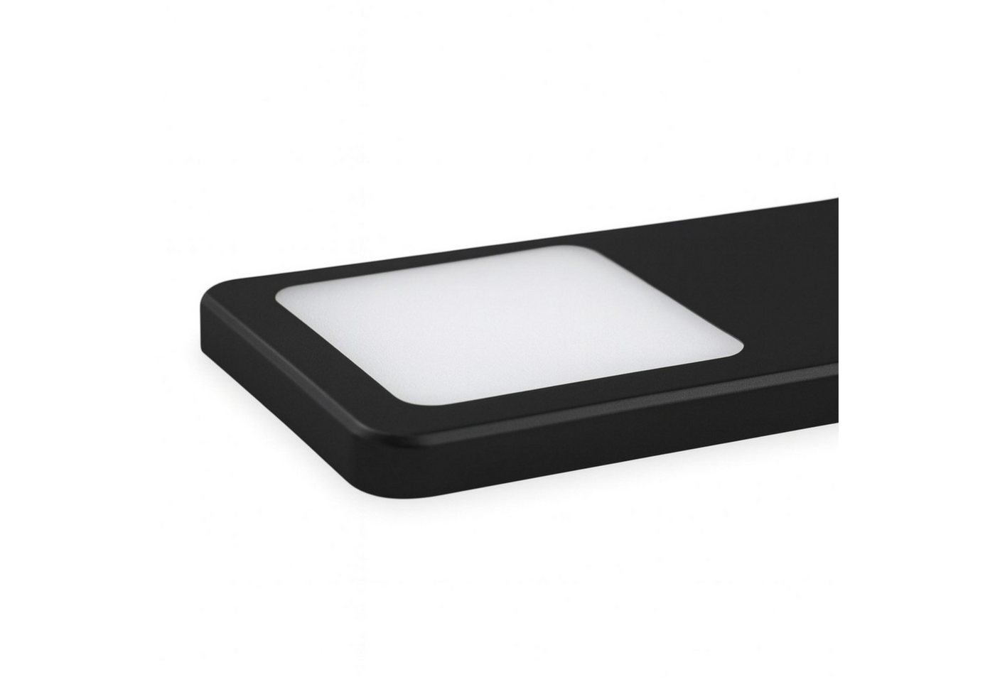 kalb LED Unterbauleuchte LED Unterbauleuchte Solid2, SET schwarz, mech. Schalter, 3W, 3er Set warmweiß, warmweiß/neutralweiß