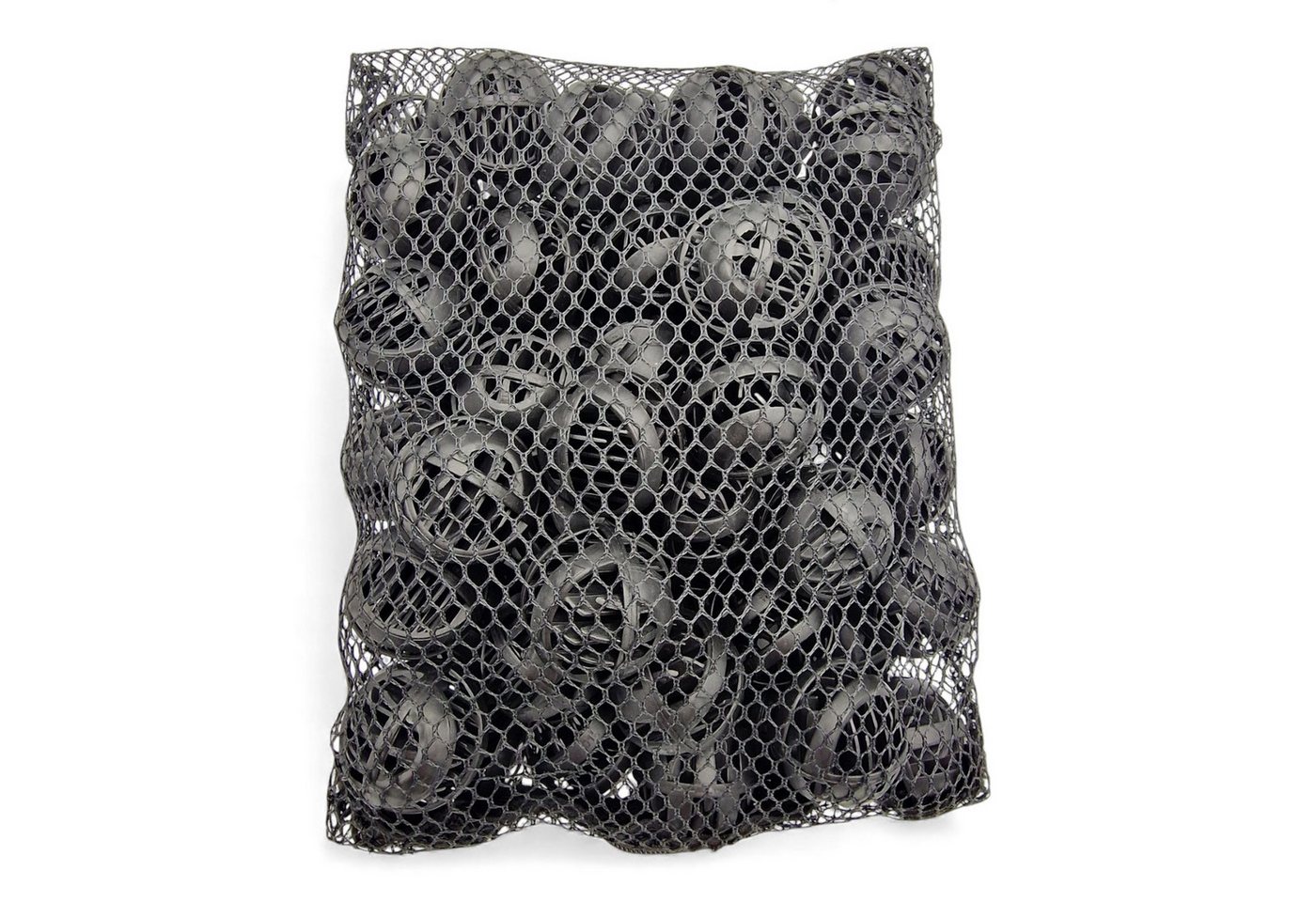 AQUA NOVA Filtereinsatz Bio-Filterbälle für Aquarium Teich Filtermedium 60 Stk. inkl. Netzsack (Set, inkl. Filternetz mit Reißverschluss), 60stk. Bio-Filterbälle im Filternetz mit Reißverschluss Bild 4