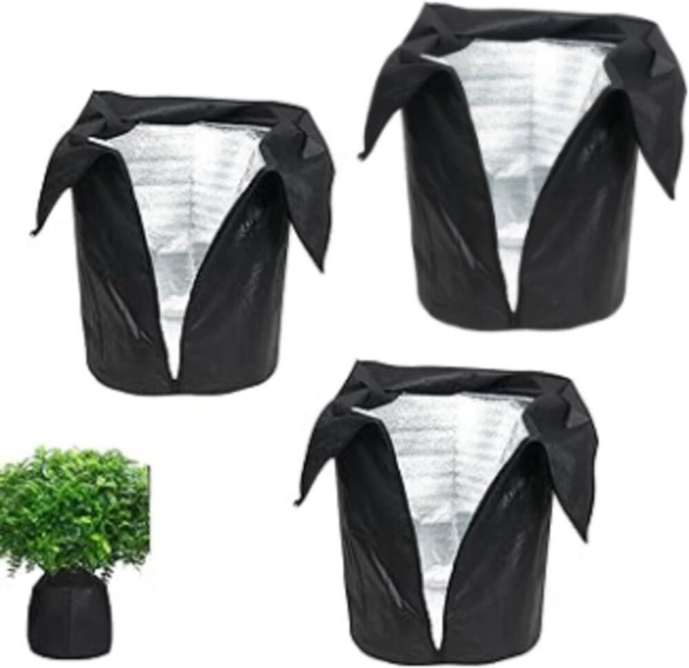 FELIXLEO Abdeckhaube Thermo Topfschutz Pflanzen Winterschutz Hüllen 45x50cm