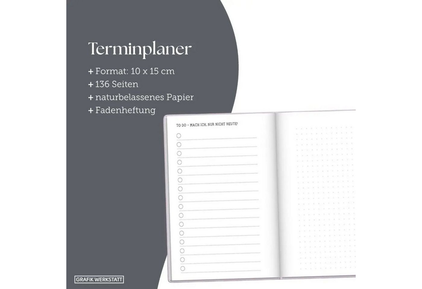 Grafik Werkstatt Taschenkalender Terminplaner 2027 Kleines Herz Bild 2