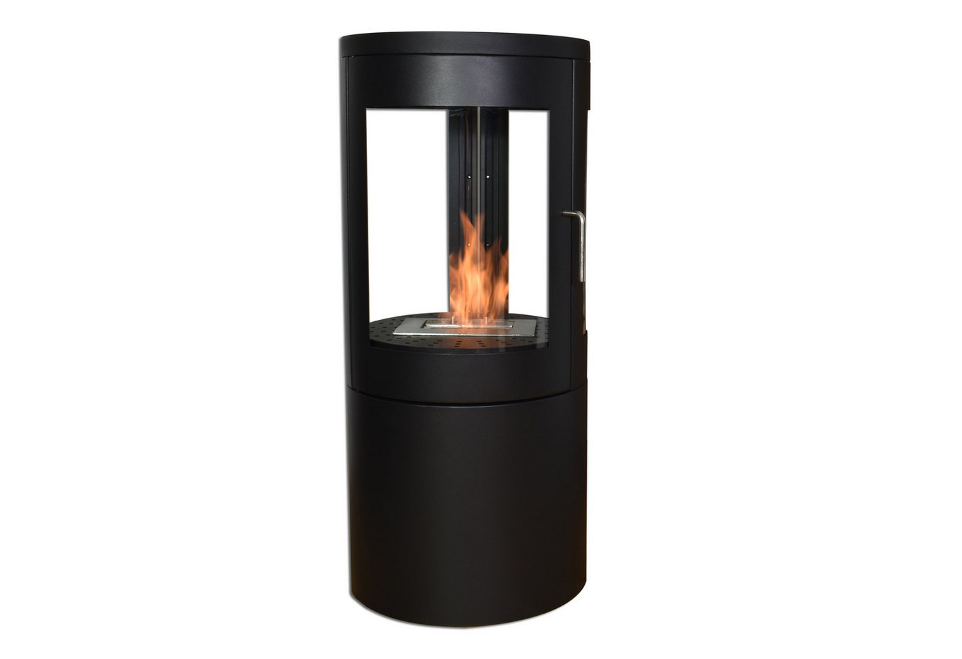 GLOW FIRE Echtfeuer-Dekokamin Ethanolkamin Nordkapp Bioethanol Kamin, TÜV geprüfter Sicherheitsbrenner,2 KW Heizleistung,4h Brenndauer