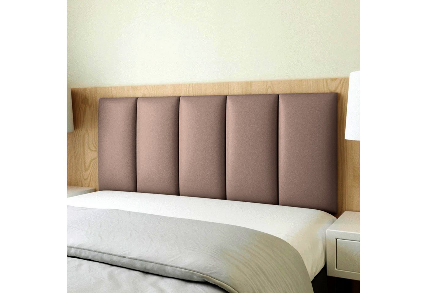 Mejale Wandpolster Wandpolster Leder 60x30 cm 3D Wandpaneel gepolstert Kopfteil, (3D-gepolstertes Wandpaneel 60x30cm), Wandmontiert Bild 5