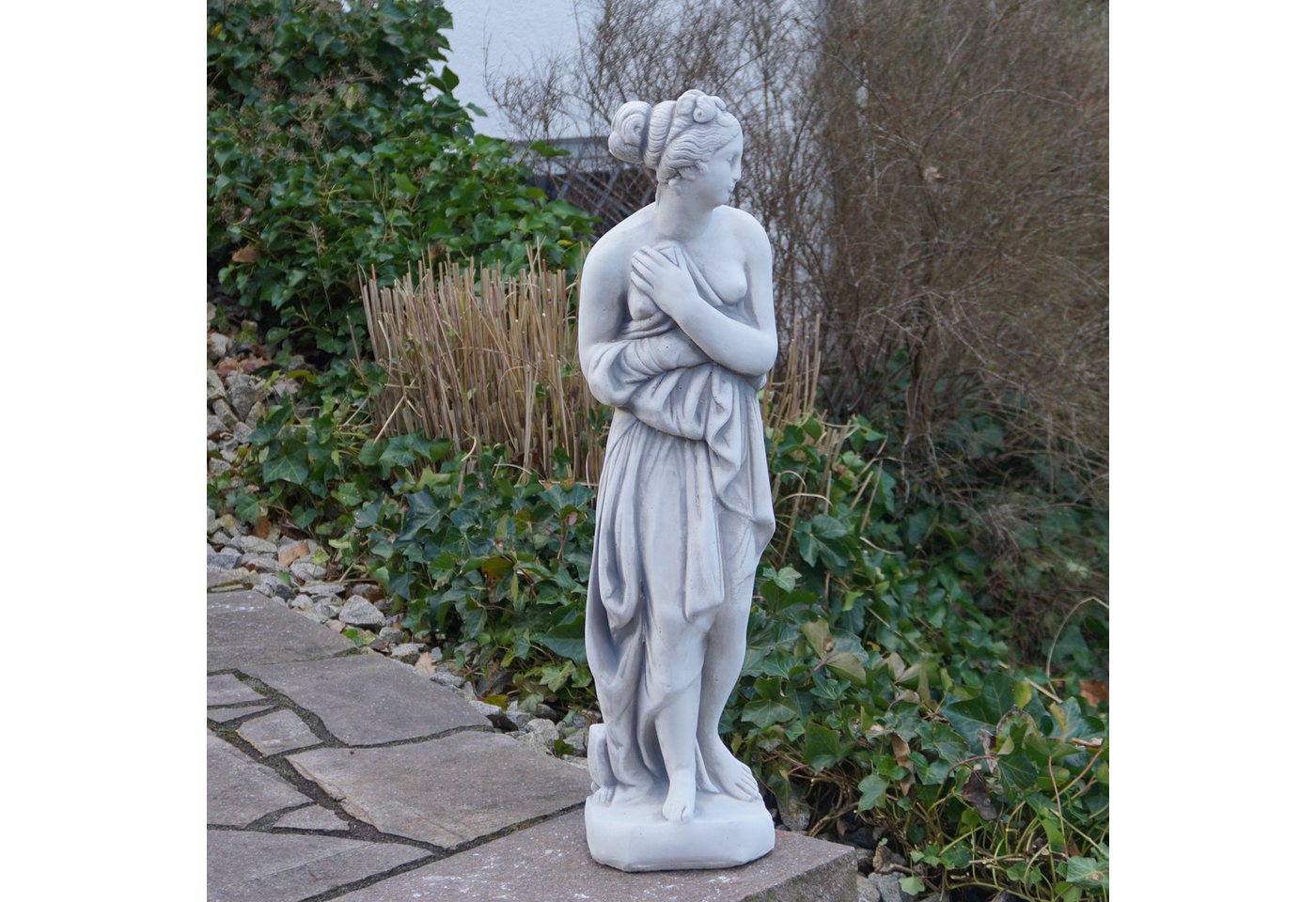 gartendekoparadies.de Gartenfigur Statue Venus Italica nach Antonio Canova, Steinfigur, H. 80 cm, 26 kg, Frostsicher