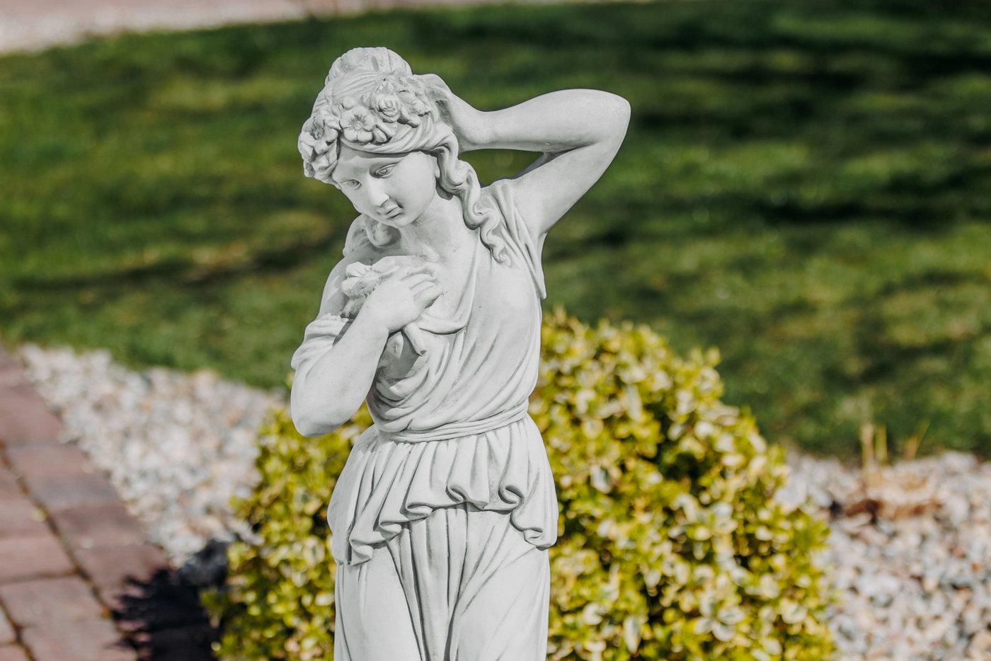 gartendekoparadies.de Gartenfigur Statue der Lena, griechische Mythologie, H. 95 cm, 48 kg, Frostsicher Bild 5