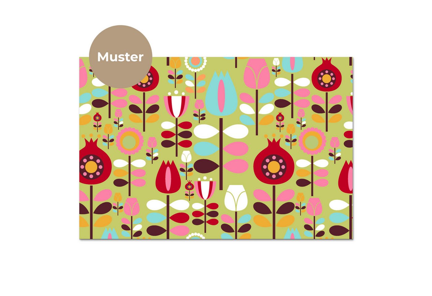 KitchenYeah Küchenrückwand Muster selbstklebend (keine Folie) Muster - Blumen - Farben, (1-tlg), Spritzschutz, Küche, Rückwand, Küchenwand, Küchenfront, 30x20 cm Bild 4