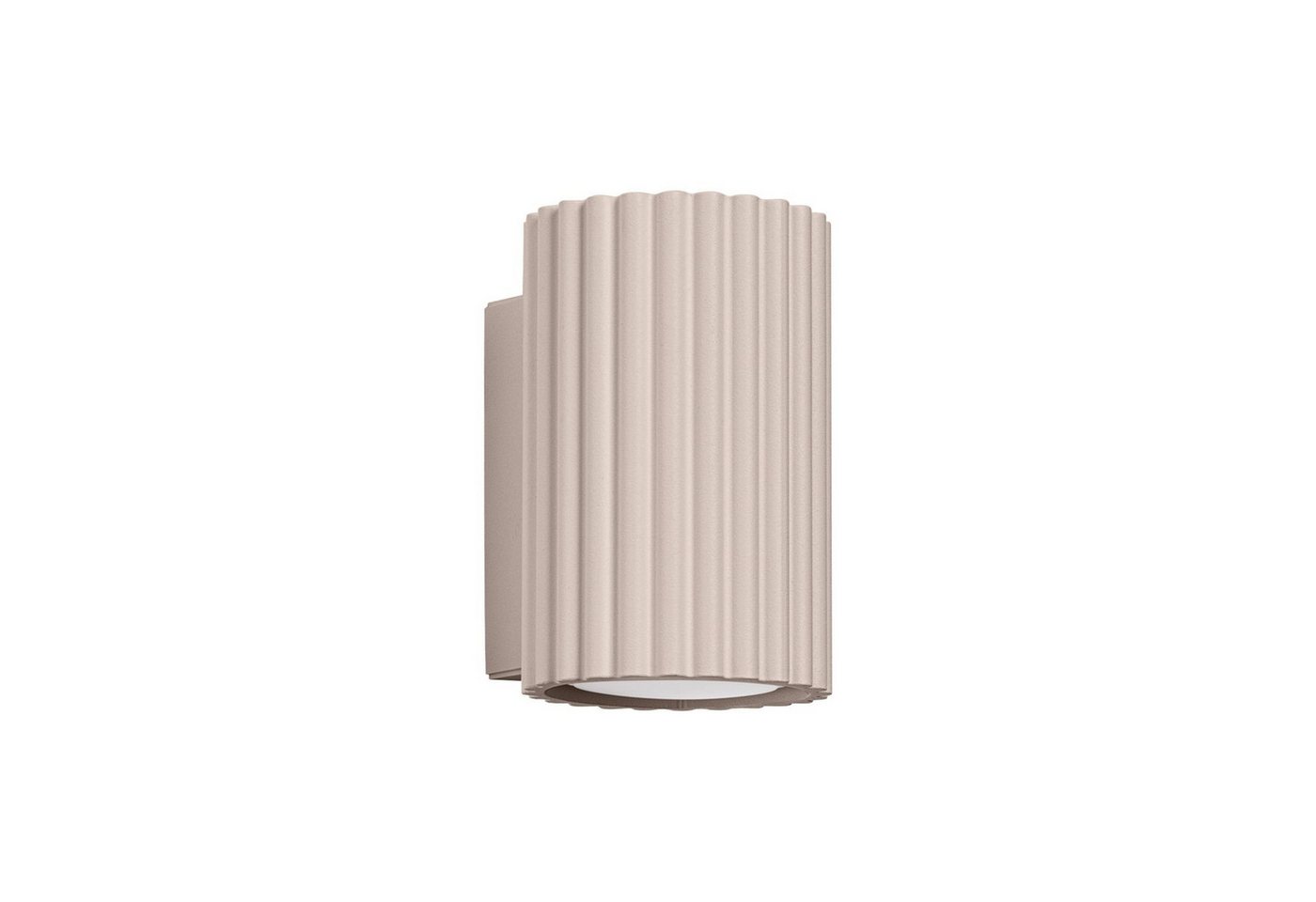 Licht-Erlebnisse Wandleuchte BERTA, ohne Leuchtmittel, Aluminium GU10 IP20 10 cm hoch Up Down Taupe Modern Bild 5
