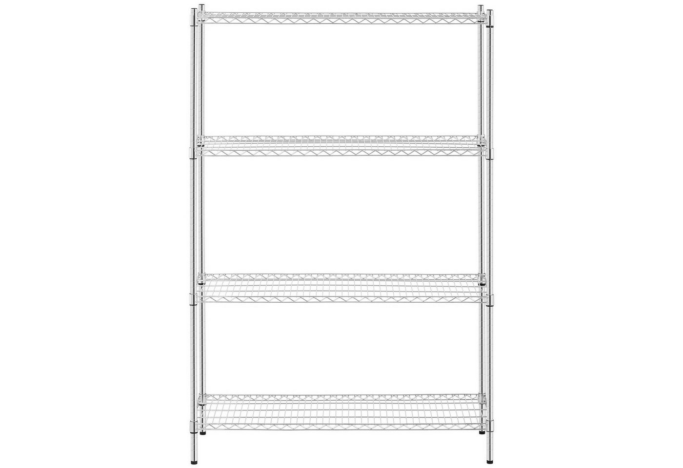 Royal Catering Standregal Metallregal 1.000 kg Gitterregal 120 x 45 x 180 cm Steckregal 4 Borde, verschiedene Größen Bild 5