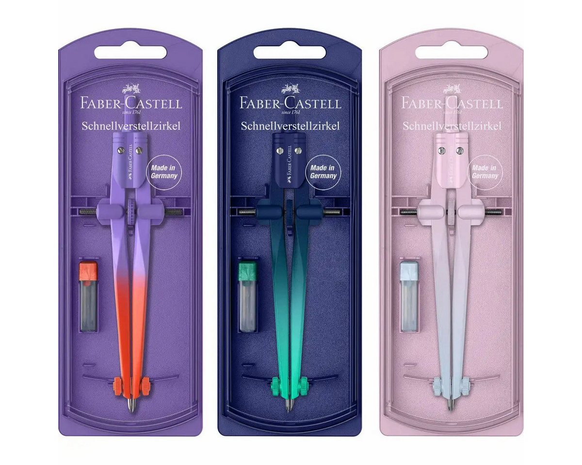 Faber-Castell Spiel Faber-Castell Schnellverstellzirkel Stream Flow (1 aus 3)