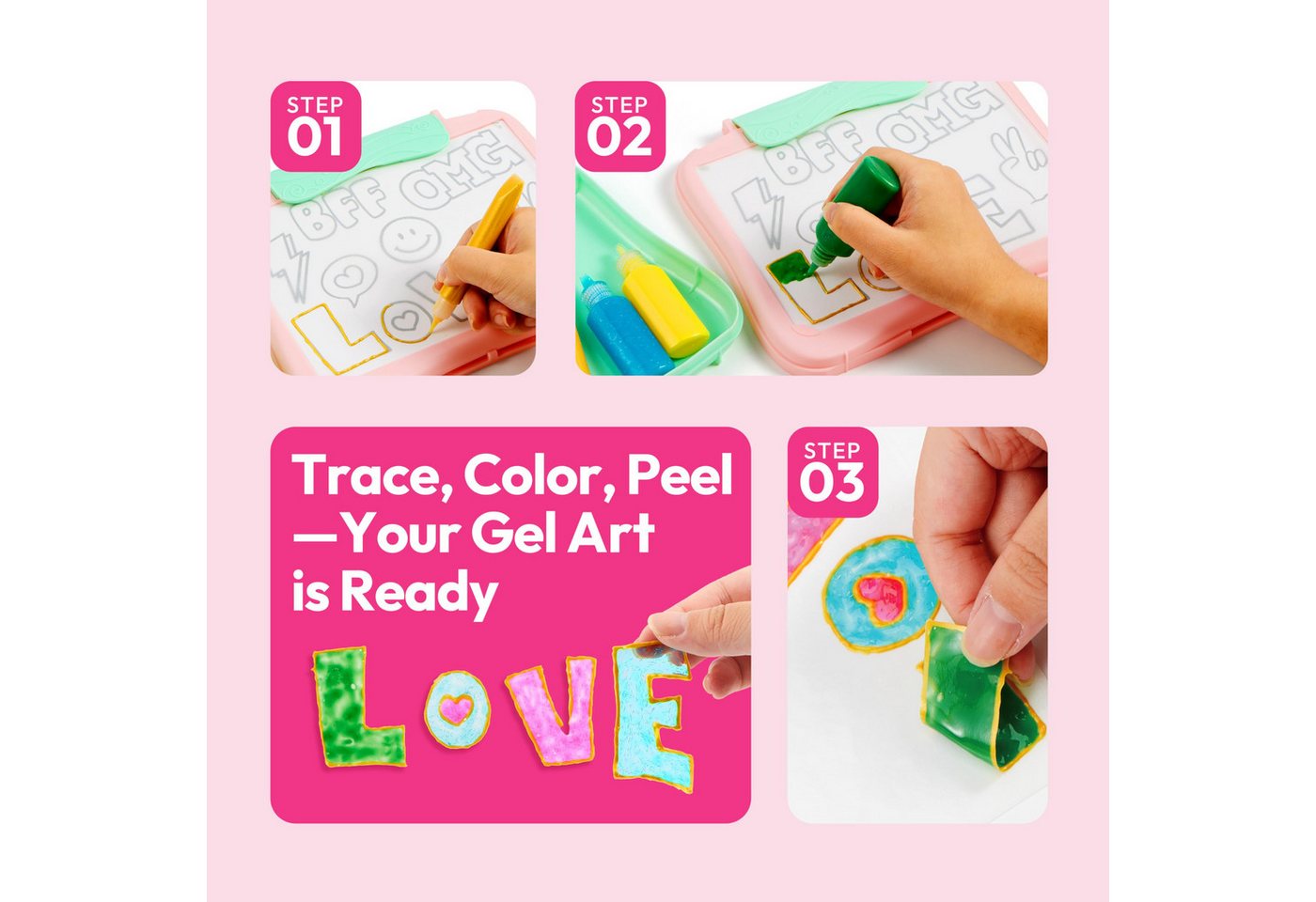 Klever Kits Kreativset Klever Kits Gel Fun DIY Water Pet Craft Set for Kids 6-12 Bild 3