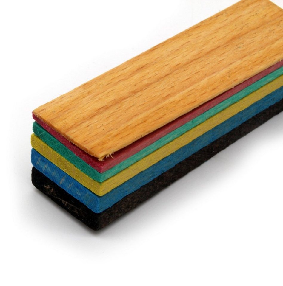 Silisto Abstandshalter Holz-Verglasungsklötze 80 x 24 x 1-6mm 600 Stück (Ideal zum Ausgleichen von Unebenheiten) Brandschutzgerecht, Abstandhalter für Fenster und Türen