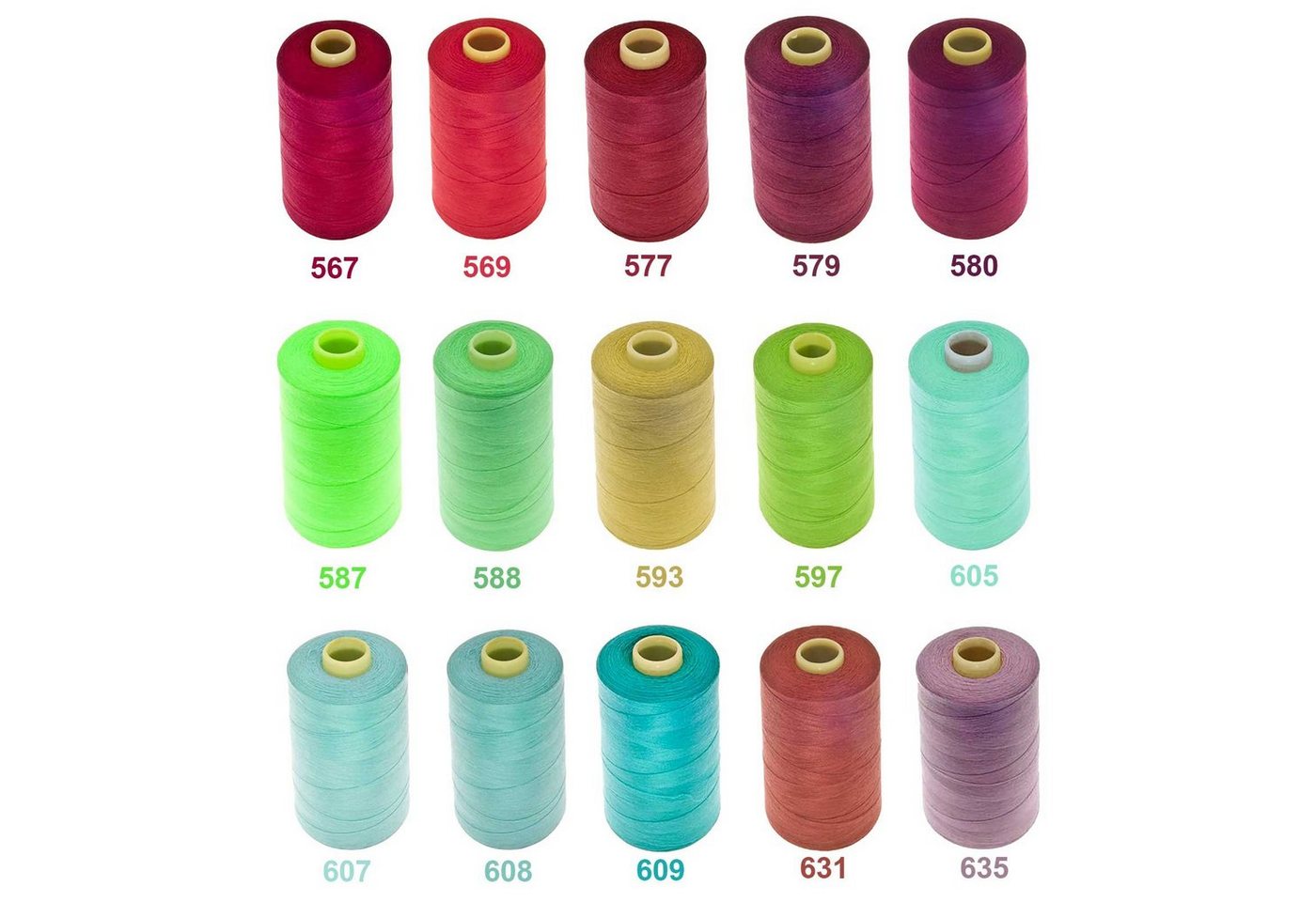 maDDma 1 Spule Nähgarn Polyester 40/2 120er 1000m Nähgarn, 1000 m, A550 rosa