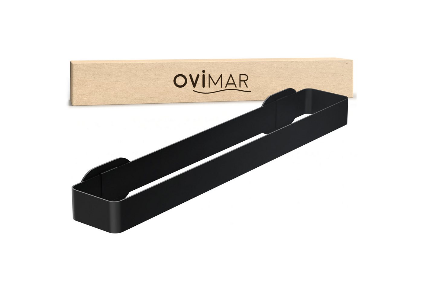 ovimar Handtuchhalter Andoya, aus Edelstahl in Schwarz zur Zum Kleben Bild 3