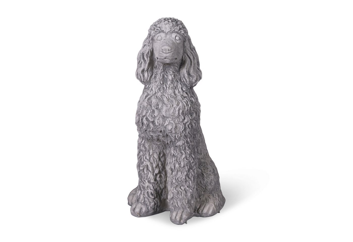 gartendekoparadies.de Gartenfigur Stolzer Pudel mit üppigen Locken, H. 28 cm, 4 kg, Frostsicher Bild 5