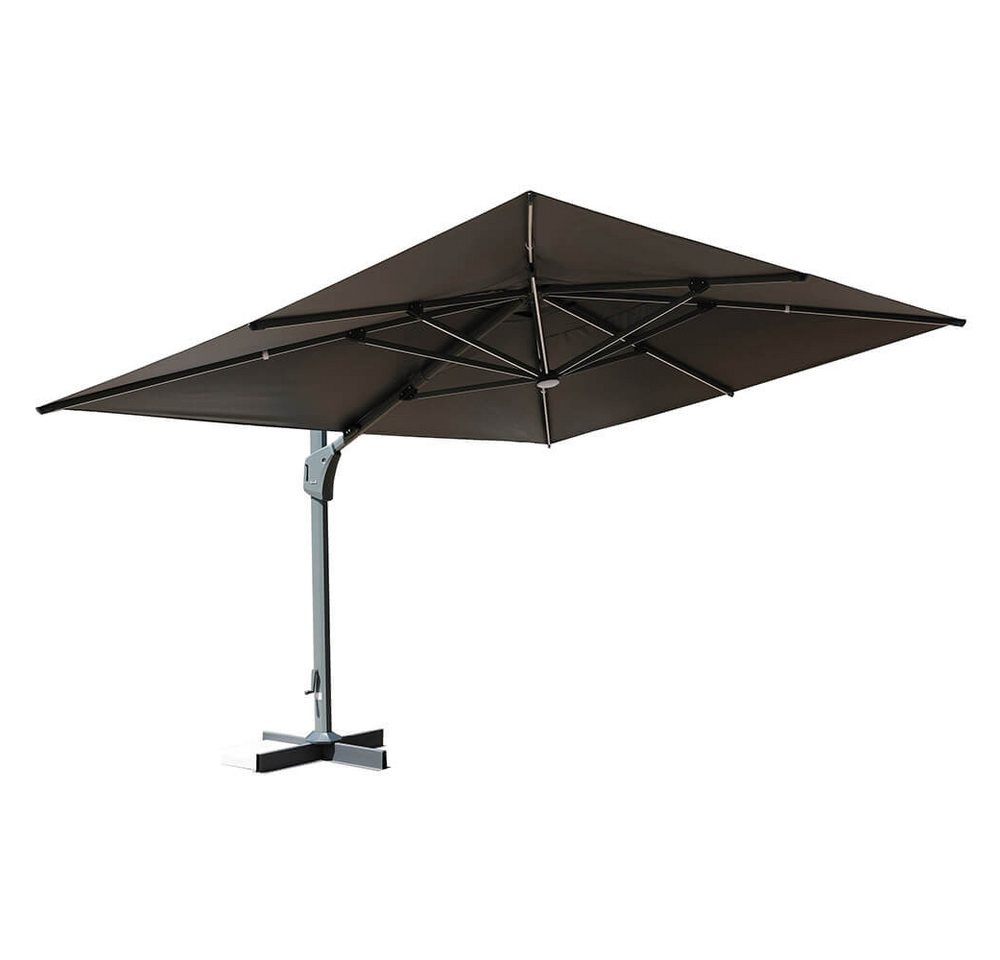 HOME DELUXE Sonnenschirm LED DIARO - ohne Schirmständer, LxB: 400x300 cm, 360° Drehfunktion, Solarbetriebene LED-Leuchten Bild 3
