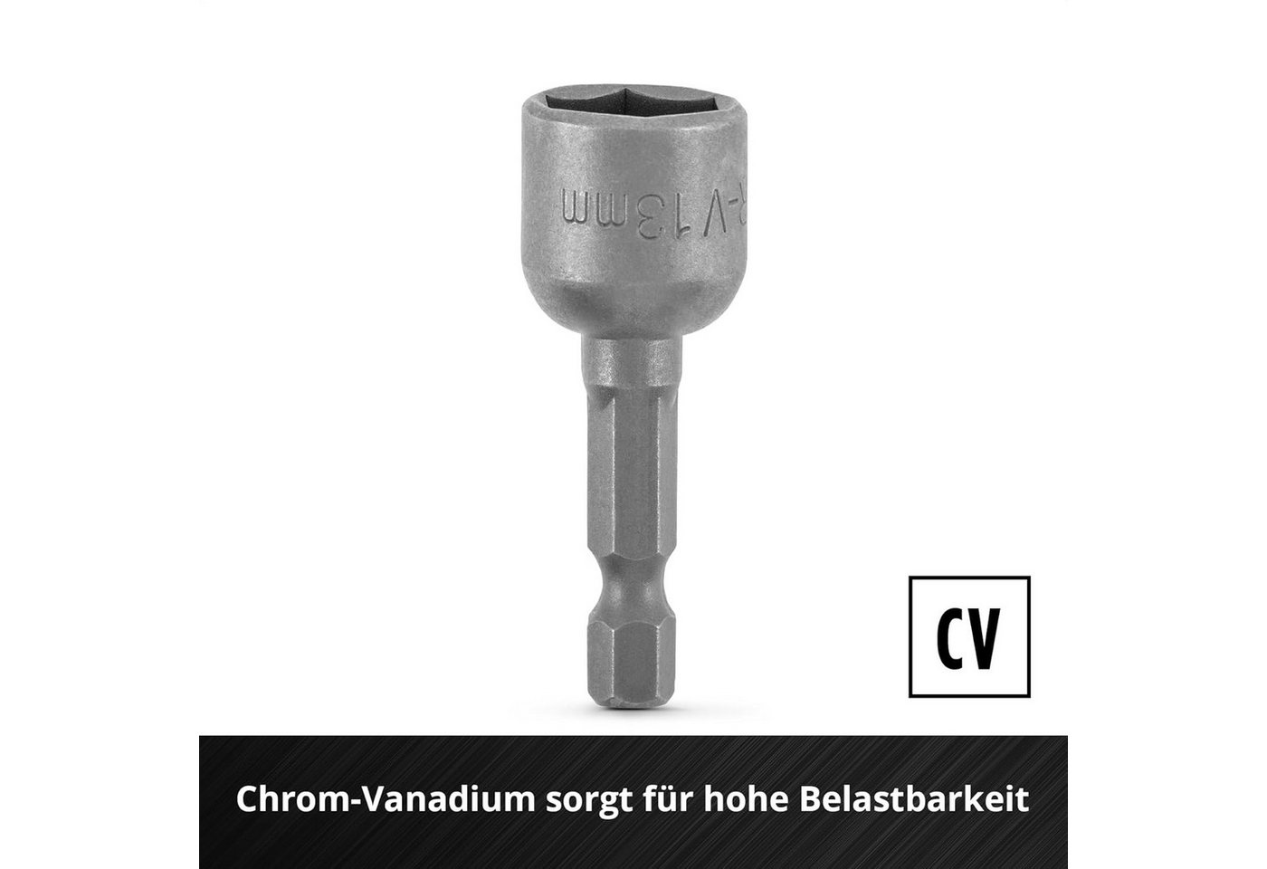 Einhell Werkzeugset, (3-tlg), Sechskant-Steckschlüssel-Set 3-tlg. (Magnetaufnahme, Chrom Vanadium, K