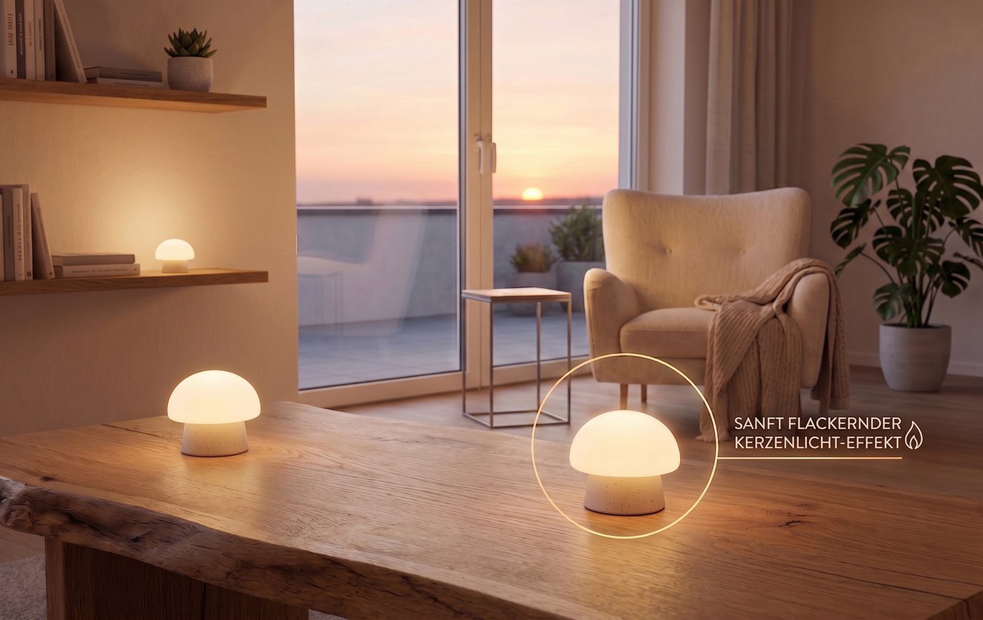 Northpoint LED Dekolicht Mushroom Lounge Lights LED-Pilzleuchten USB-C IP44 Bild 4