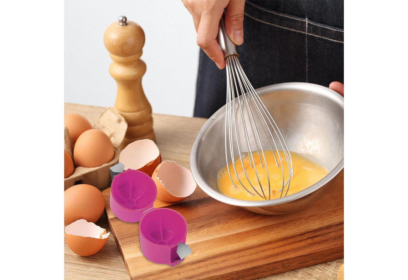 FELIXLEO Eierköpfer 3pack Eierschalenöffner Eieröffner Eierschäler Eiertrenner Werkzeug Bild 2