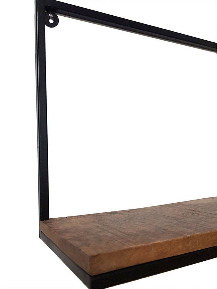 soma Regal Soma Bücher Regal Wandregal Bücherbord 75 x 40 x 20 cm Liverpool Metal, Regale mit Fächern Raumtrenner Bild 2
