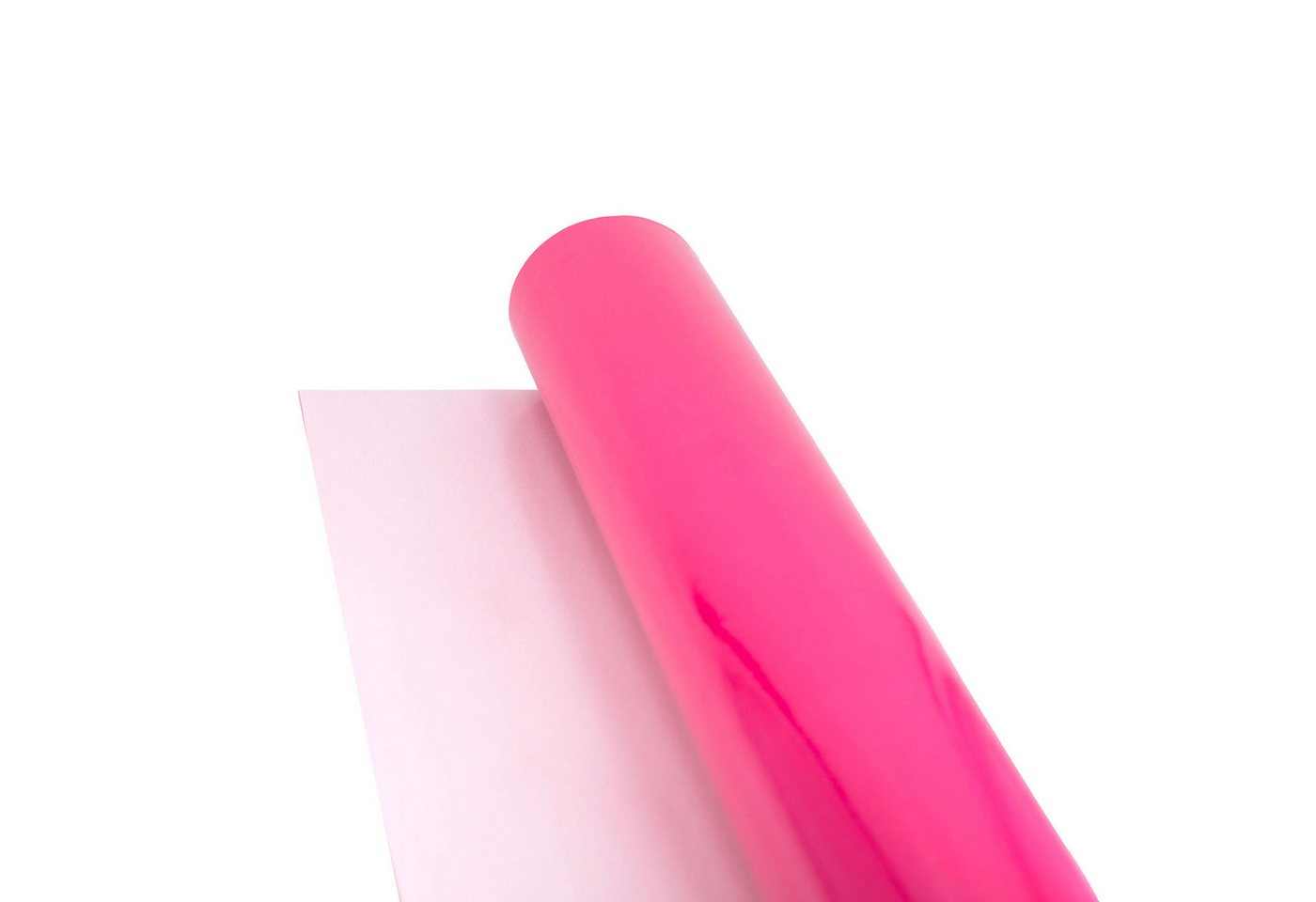 Star Geschenkpapier, Geschenkpapier einfarbig 70cm x 2m Rolle Pink glänzend Bild 4