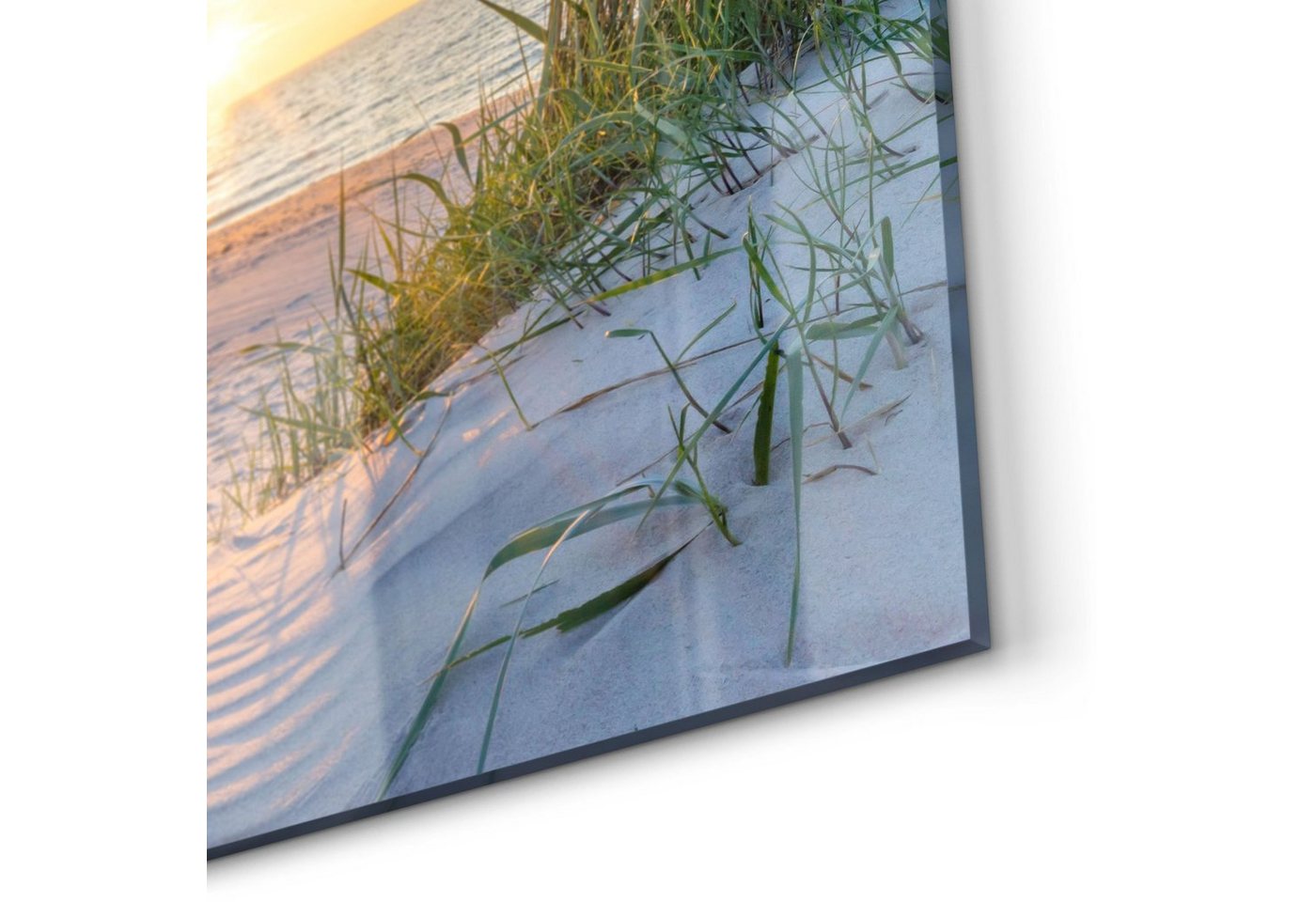 DEQORI Küchenrückwand 'Abendsonne an der Ostsee', Glas Spritzschutz Badrückwand Herdblende Bild 5