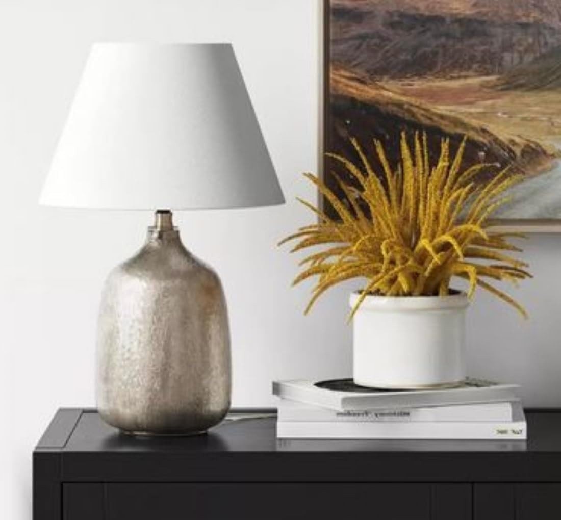 AMBIENTE-LEBENSART.DE Lampenschirm Designer-Lampenschirm-weiss-rund-konische Form Ø 25cm Bild 3