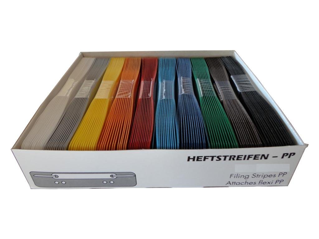 Loer & Schäfer Abheftstreifen 100 Heftstreifen PP / Farbe: weiß