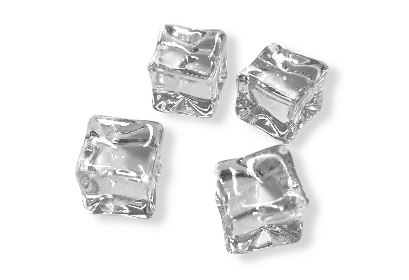naninoa GmbH Streudeko Deko-Eiswürfel aus Kunststoff 18mm 20 Stück, Bar Deko, Tischdeko Bild 3