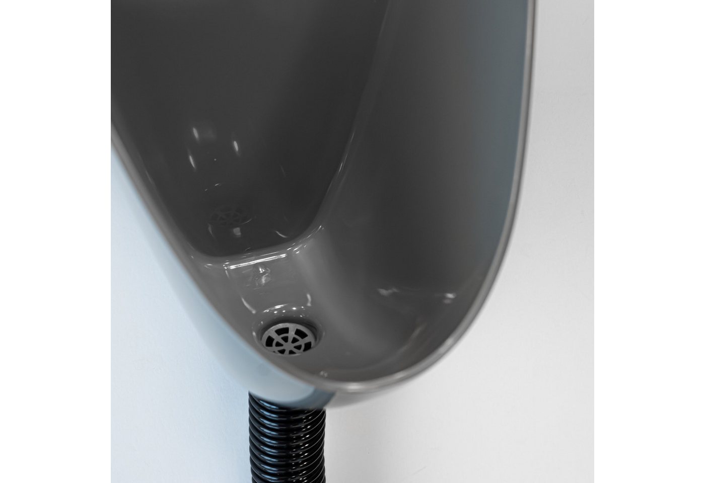 Agande Urinal mit Schlauch Urinalbecken Pissoir Wandurinal Kunststoff PVC Bild 2