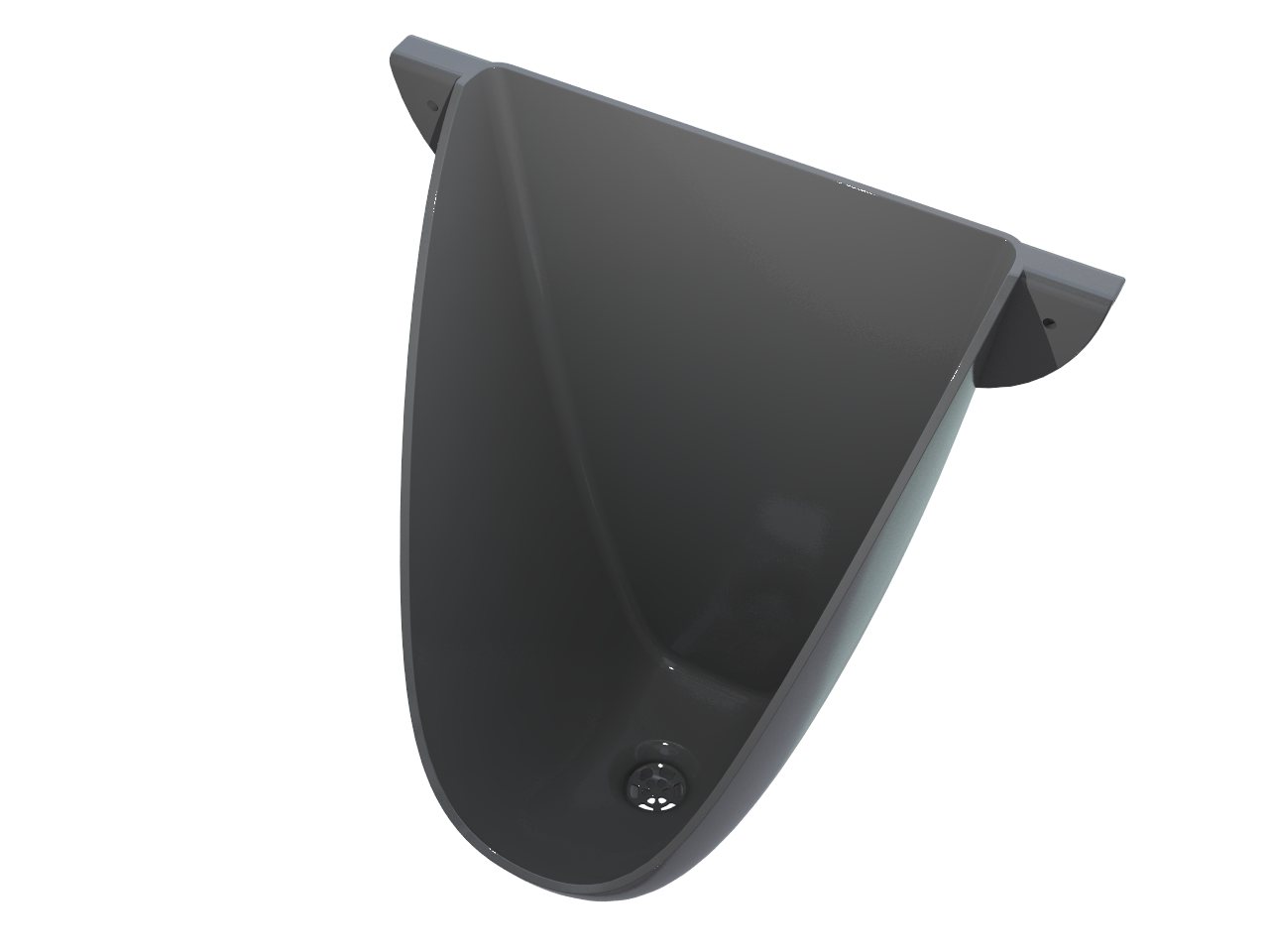 Agande Urinal mit Schlauch Urinalbecken Pissoir Wandurinal Kunststoff PVC Bild 3