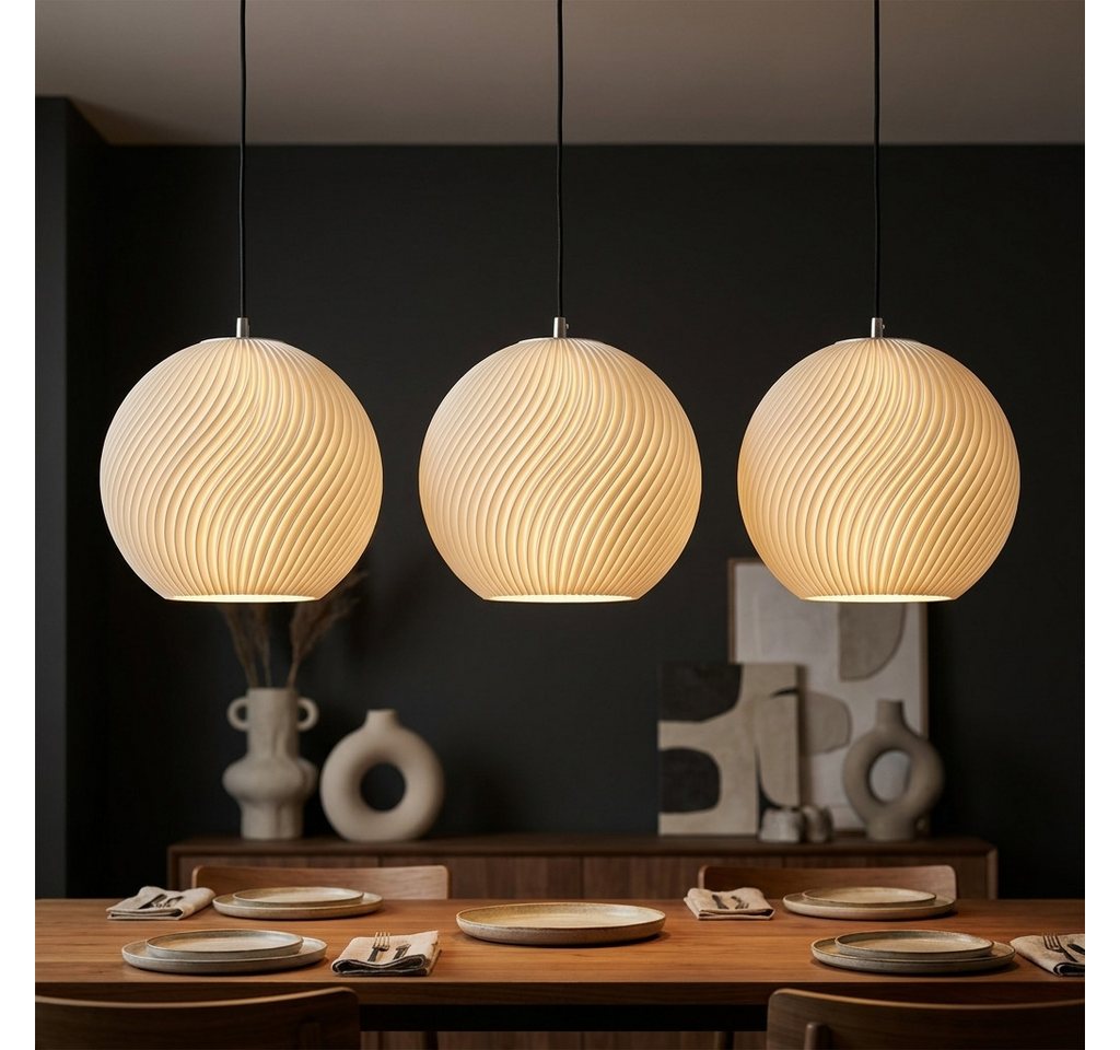 Roomberry Lampenschirm Onda Lampenschirm — Pendelleuchte Kugel, Designer Lampenschirm