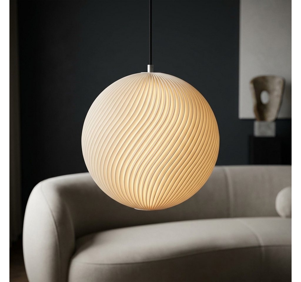 Roomberry Lampenschirm Onda Lampenschirm — Pendelleuchte Kugel, Designer Lampenschirm Bild 2