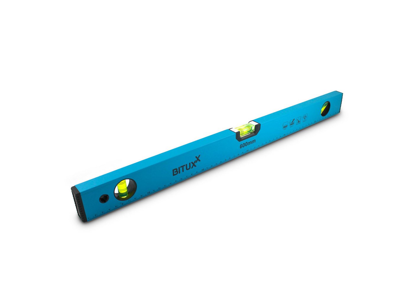 Bituxx Wasserwaage Bituxx Aluminium Wasserwaagen magnetisch Set 10 / 60 / 100 cm, (Spar-Set, MS-19474) Bild 4