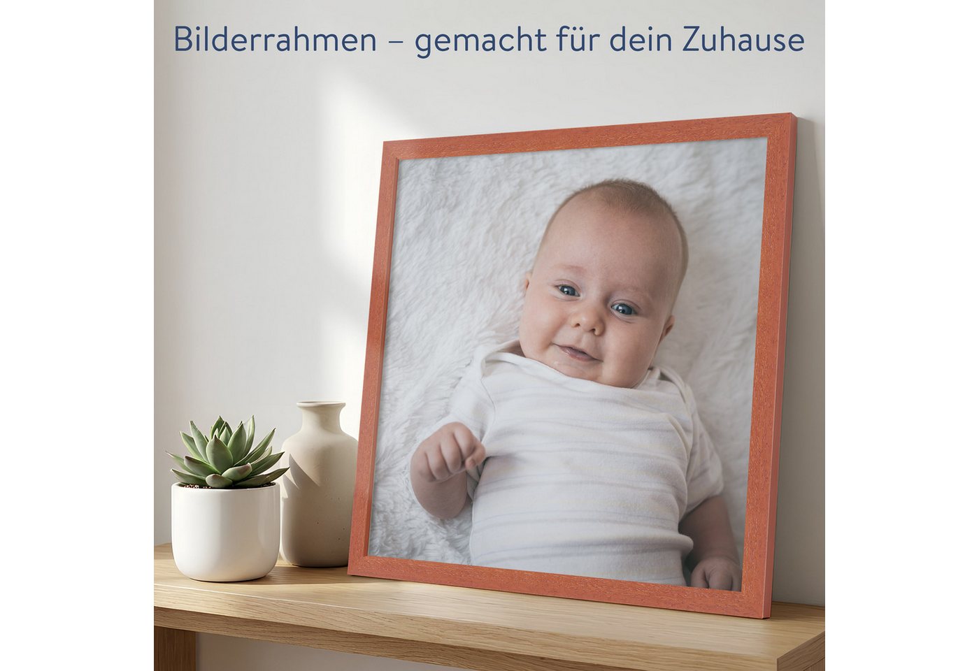 WANDStyle Bilderrahmen H950, Kirschbaum Bilderrahmen 50x50, Moderner Fotorahmen Kirschbaum 50x50 Bild 3