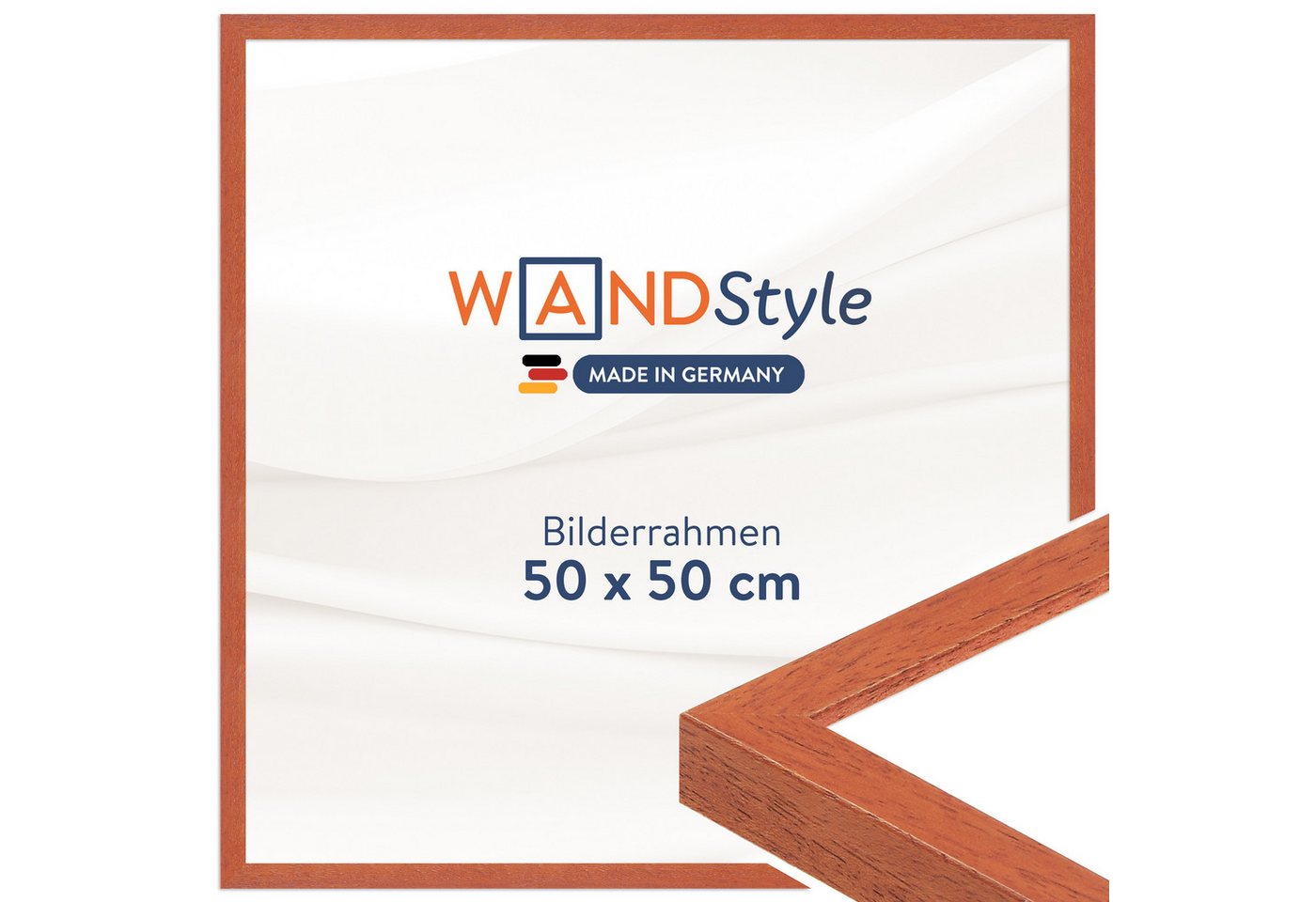 WANDStyle Bilderrahmen H950, Kirschbaum Bilderrahmen 50x50, Moderner Fotorahmen Kirschbaum 50x50 Bild 5