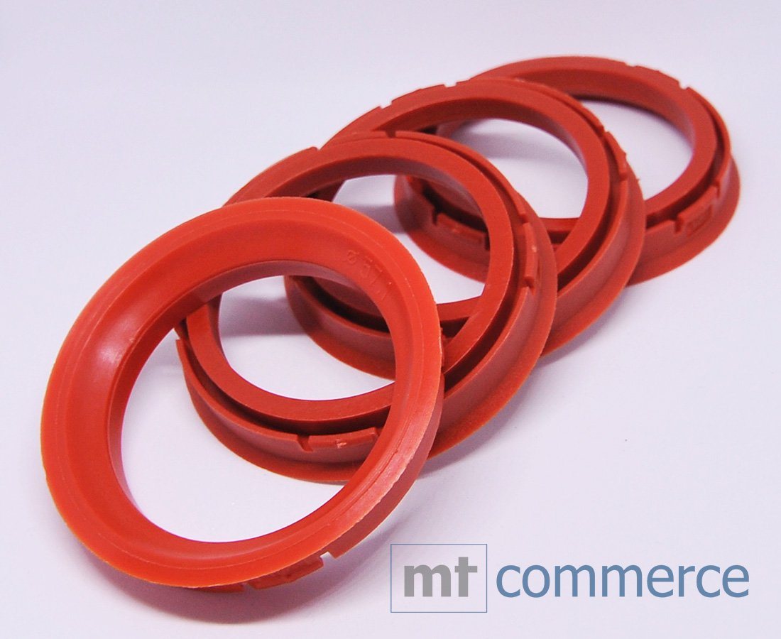 BRANDT AUTOMOTIVE Reifenstift 4X Zentrierringe rot Felgen Ringe Made in Germany, Maße: 73,0 x 57,1 mm Bild 2