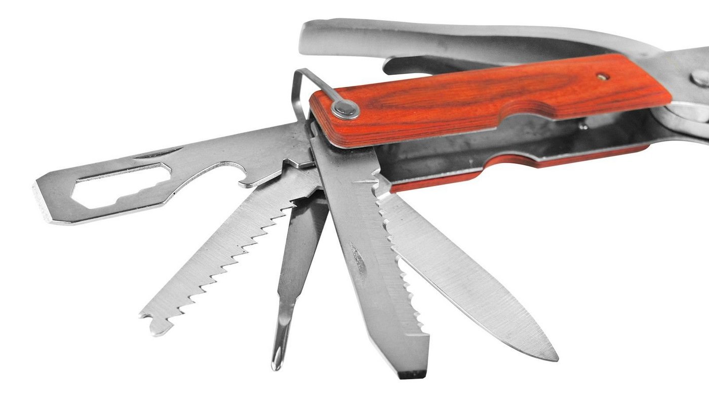 BAYLI Campinghammer 12 in 1 Camping Multitool mit Hammer Zange Beil Säge Schraubendreher Bild 2