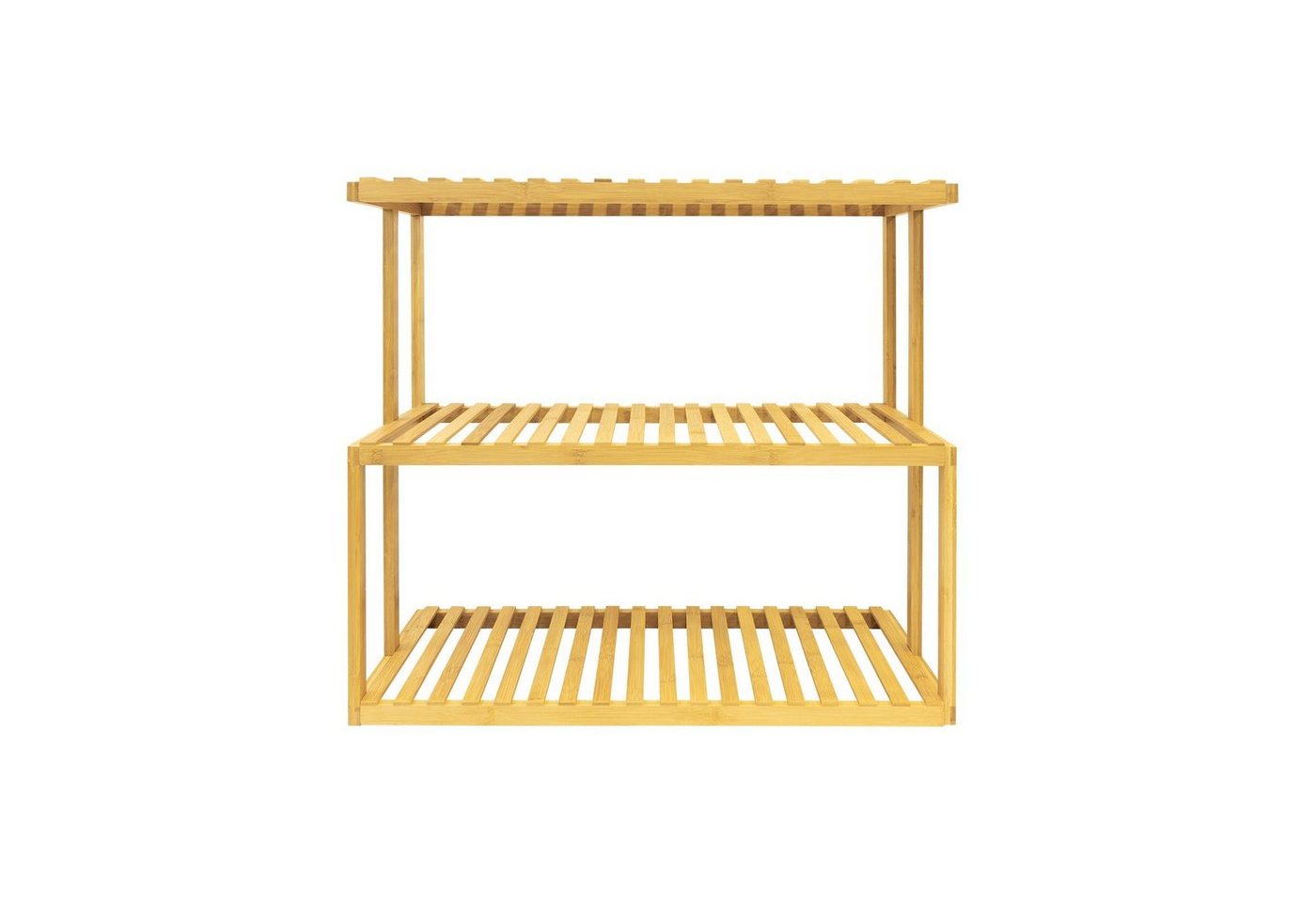 Floordirekt Regal Bambusregal Kano, Blumenregal, 100% Bambus