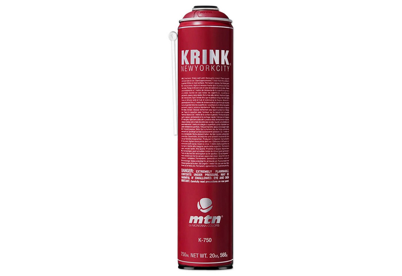 MTN Sprühlack Sprühlack, MTN x KRINK K-750, Rot, 750ml Bild 2