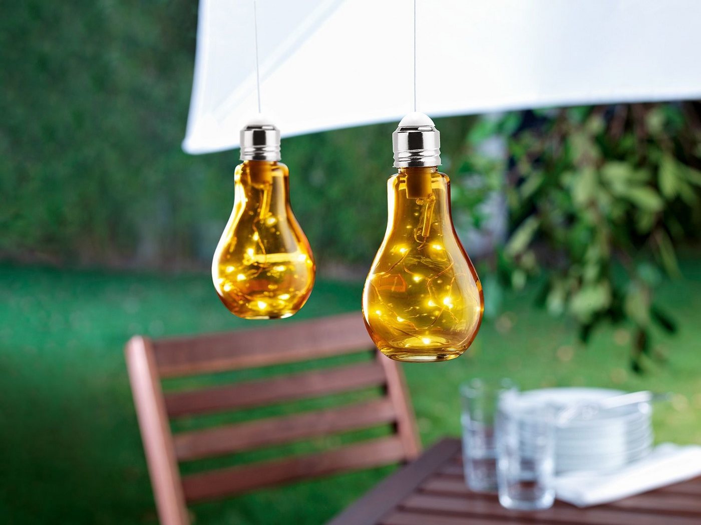 Melinera LED-Leuchtmittel Melinera Deko LED Glühbirnen Farbleuchte IP44, 2 St. Bild 2