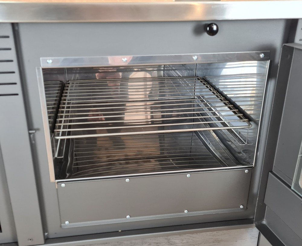 ProTermo Festbrennstoffherd PANONIA Kacheln schwarz, rechte Version, 8,5 kW Bild 4