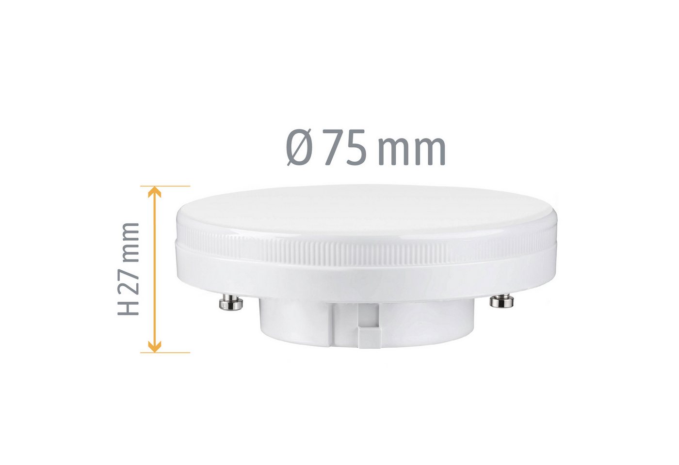 SSC-LUXon LED-Leuchtmittel LumiFLEX LED GX53 Leuchtmittel Lampe 3W drei Lichtfarben 3CCT 230V, GX53, Neutralweiß, Warmweiß, Tageslichtweiß Bild 2
