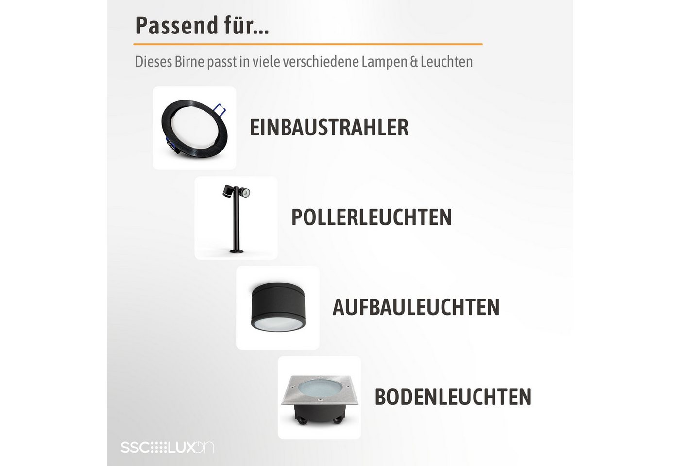 SSC-LUXon LED-Leuchtmittel LumiFLEX LED GX53 Leuchtmittel Lampe 3W drei Lichtfarben 3CCT 230V, GX53, Neutralweiß, Warmweiß, Tageslichtweiß Bild 5
