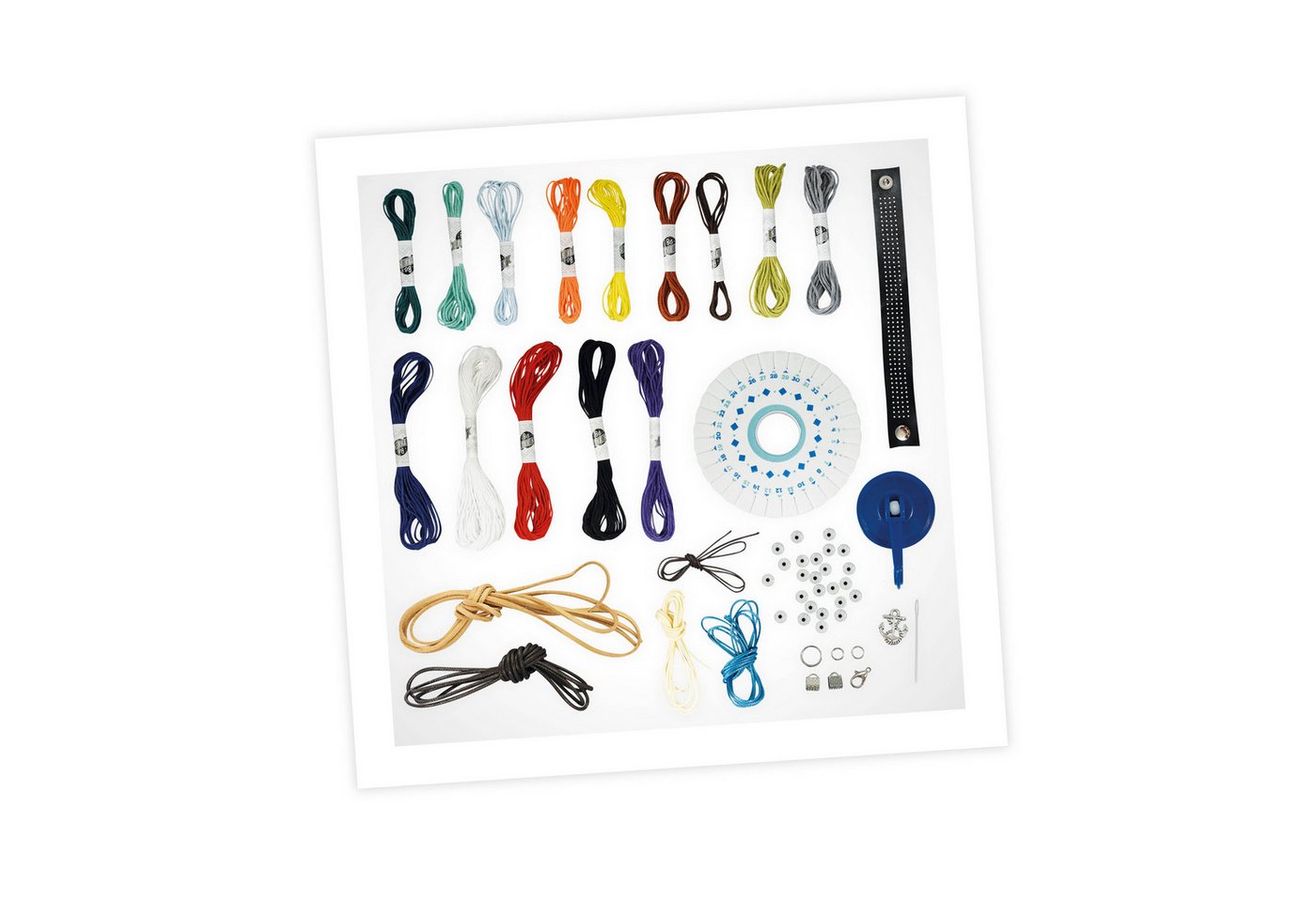 Buki France Kreativset Bastelset Freundschaftsbänder – 10 Armbänder selber machen, (Set, 1-tlg., Freundschaftsbänder Bastelset, Schmuck basteln Armbänder selber machen)