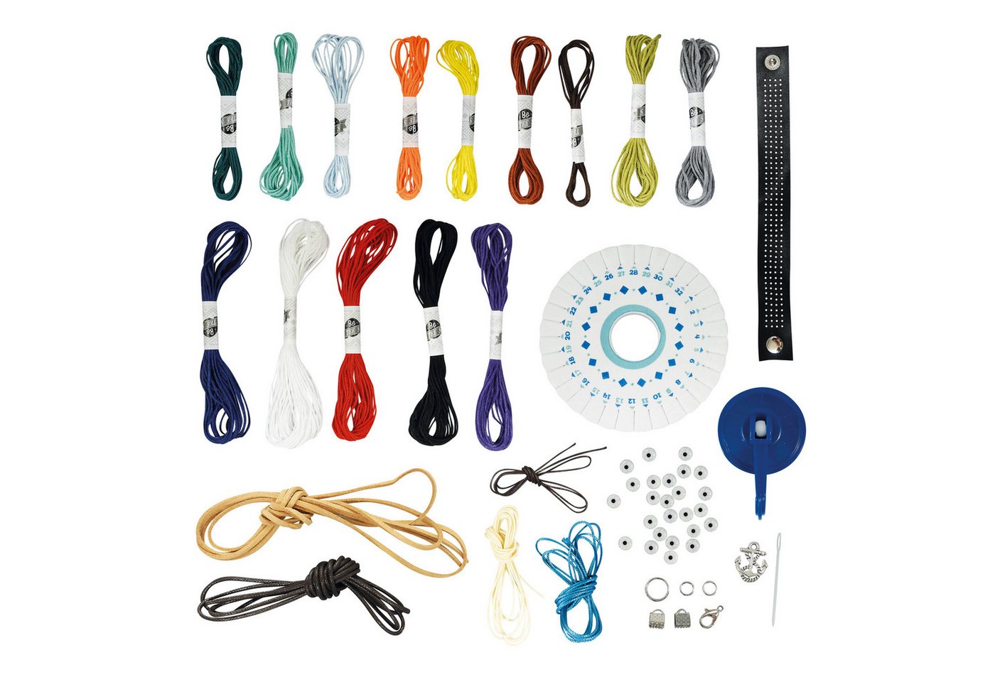 Buki France Kreativset Bastelset Freundschaftsbänder – 10 Armbänder selber machen, (Set, 1-tlg., Freundschaftsbänder Bastelset, Schmuck basteln Armbänder selber machen) Bild 3