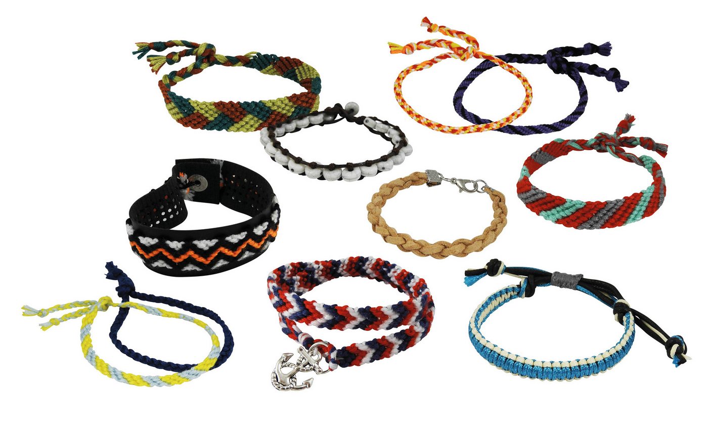 Buki France Kreativset Bastelset Freundschaftsbänder – 10 Armbänder selber machen, (Set, 1-tlg., Freundschaftsbänder Bastelset, Schmuck basteln Armbänder selber machen) Bild 5