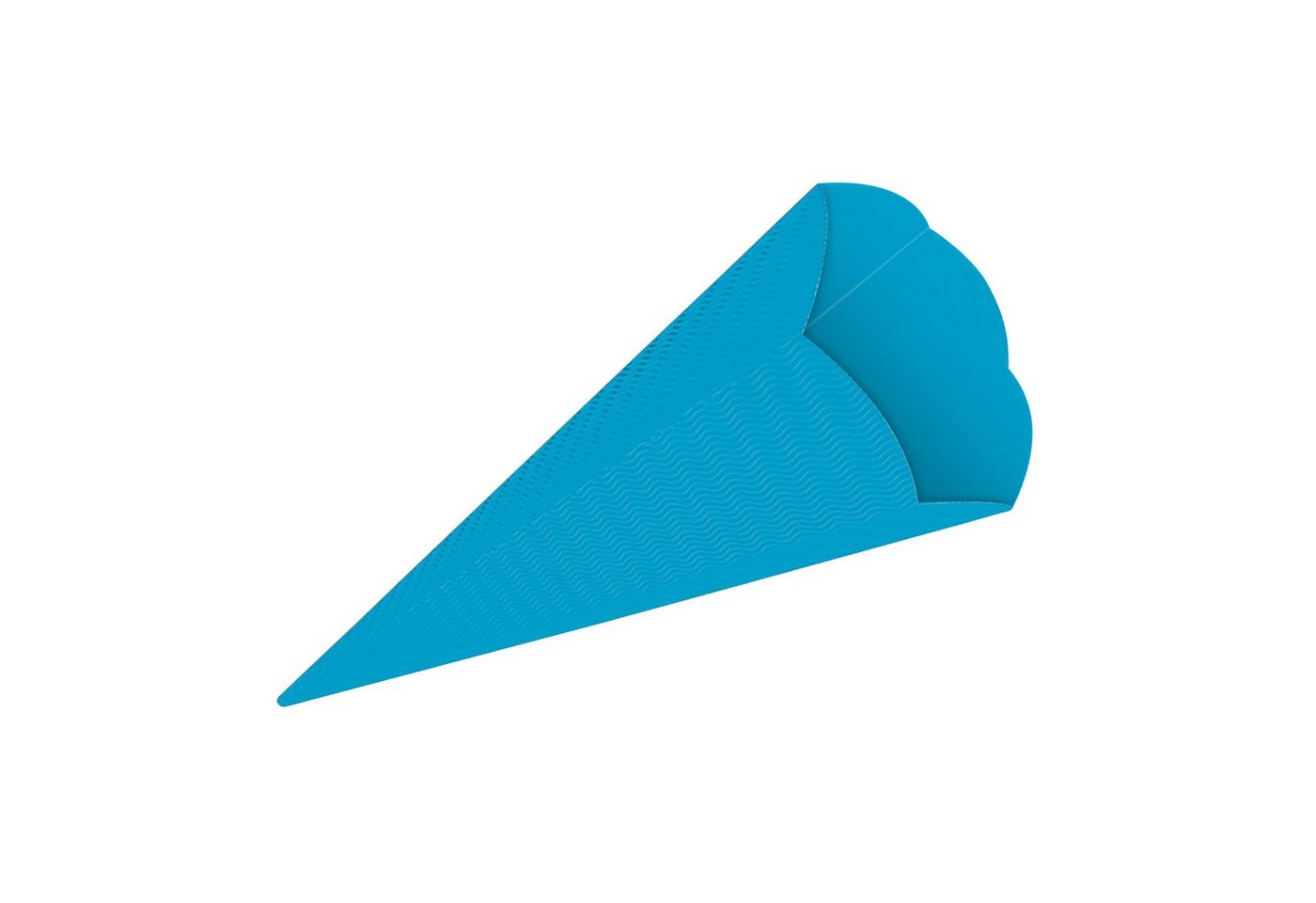 itenga Schultüte 3D Color Schultüten Bastelwellpappe 68CM CALIFORNIA BLAU - Schultüten