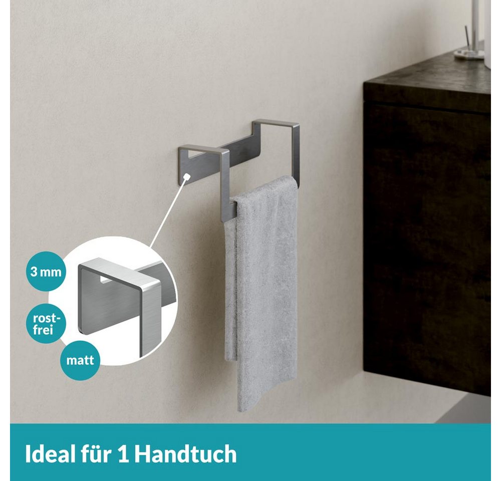 WEISSENSTEIN Handtuchring Handtuchhalter ohne Bohren Bild 2