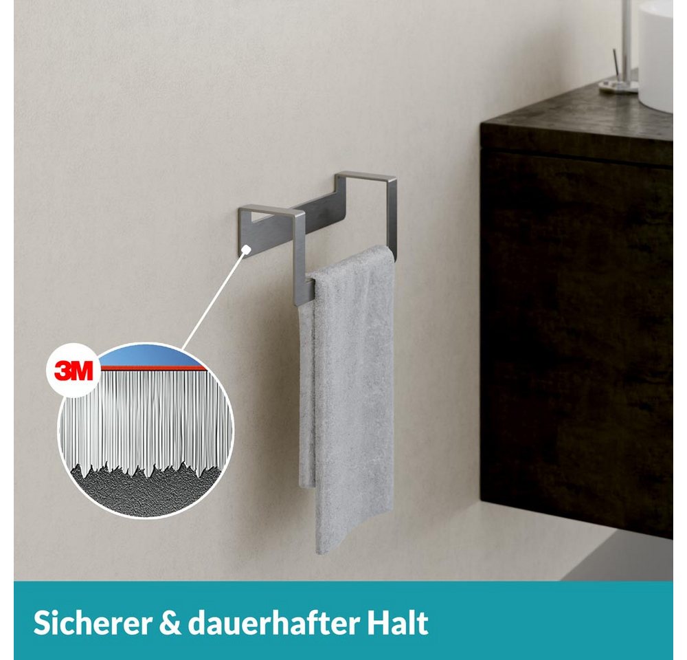 WEISSENSTEIN Handtuchring Handtuchhalter ohne Bohren Bild 4