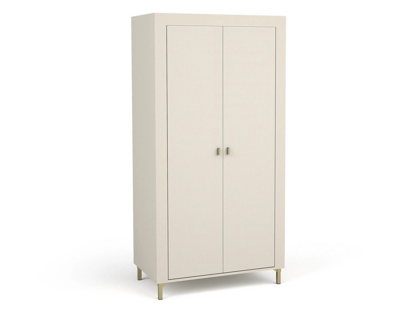 Beautysofa Drehtürenschrank Zweitürer Monta mit zwei Ablageflächen und einer Kleiderstange Bild 3